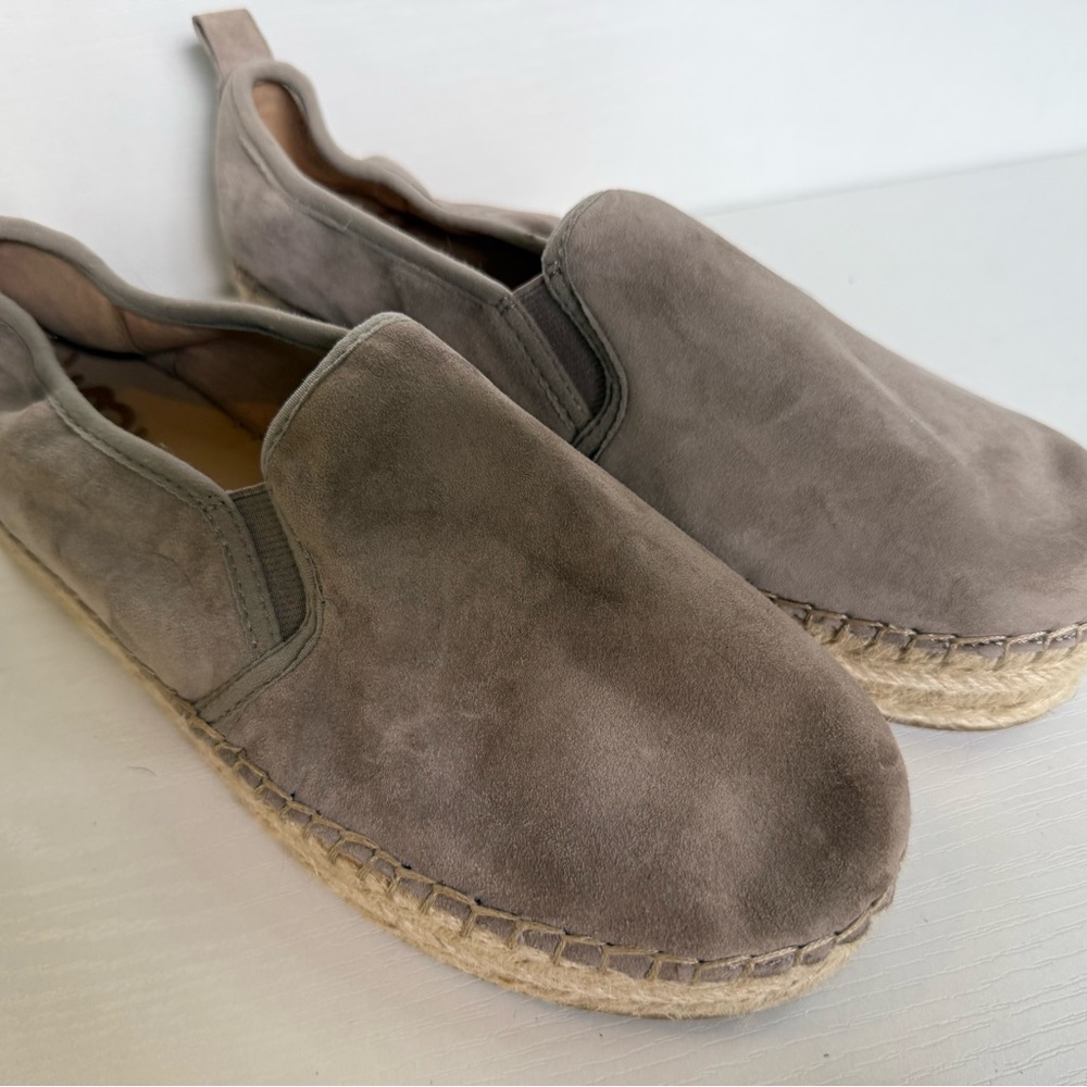Sam Edelman Men's Suede Slip-On Espadrilles in Taupe